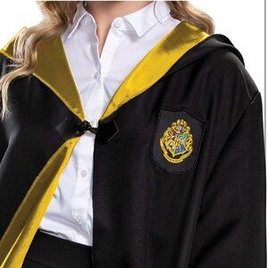 Harry Potter Hogwarts Robe Deluxe Adult Black & Gold Draco